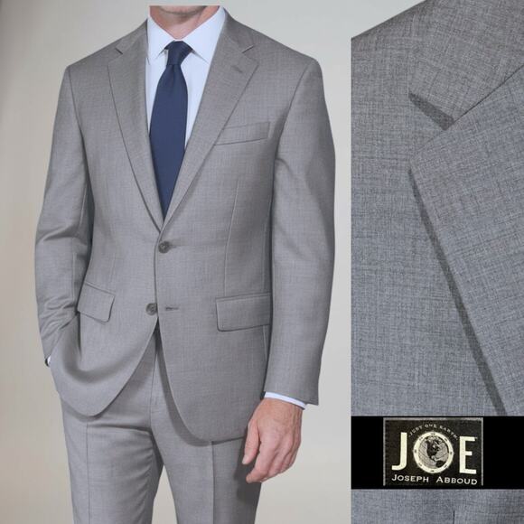 Joseph Abboud Other - Joseph Abboud 36S 28x28 Dove Blue - Gray Fine Twill 2-Piece Suit Modern